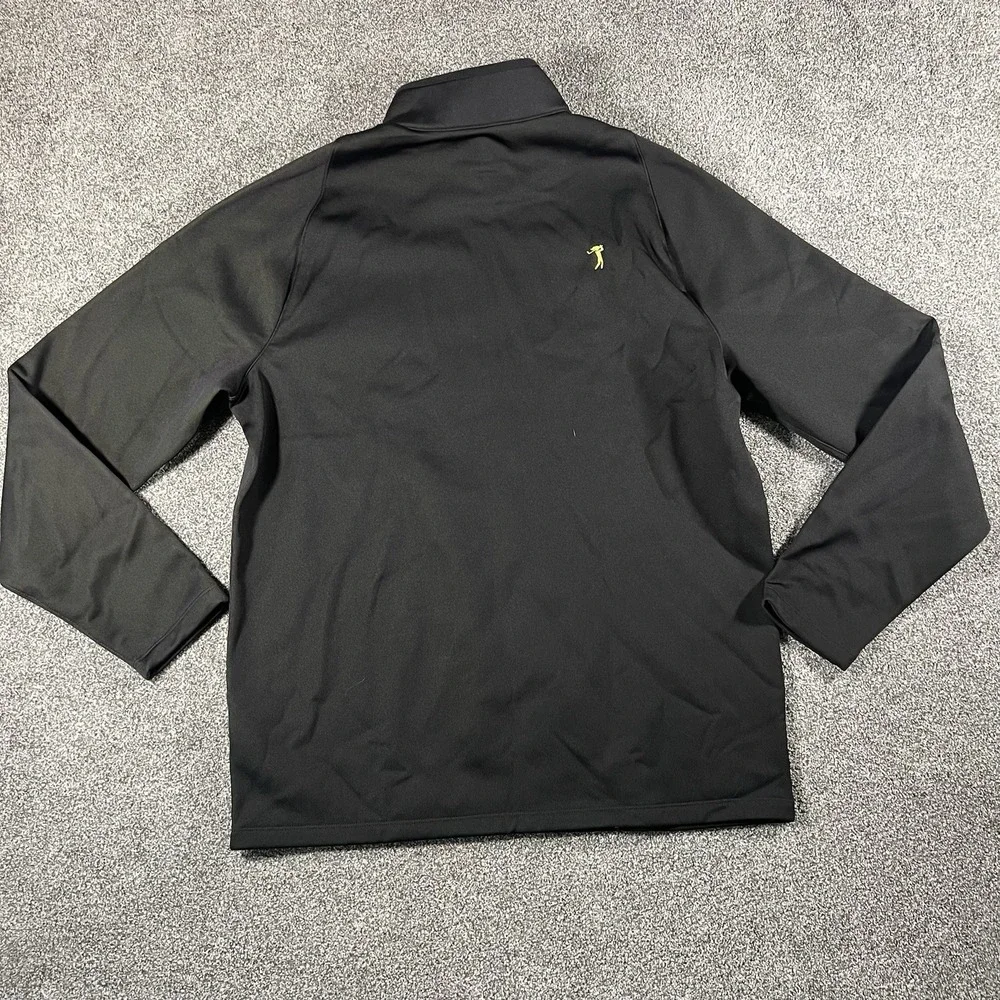 Nike Golf Dri-FIT 1/4 Zip Pullover Black Volt Men's Large
